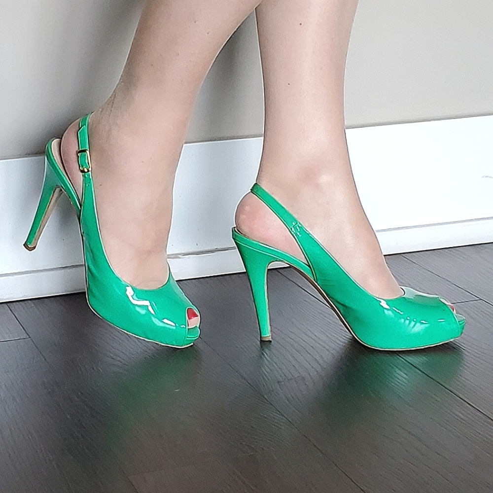 Burresi Made in Italy 100mm Slingback Heels